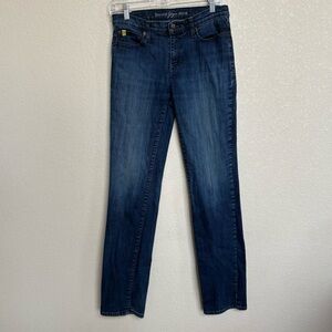 Second Yoga Jeans Women’s Dark Blue Midrise Straight Denim Jeans Size 29